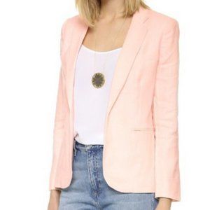 Joie pale Pink Linen Blazer  Size 0 EUC